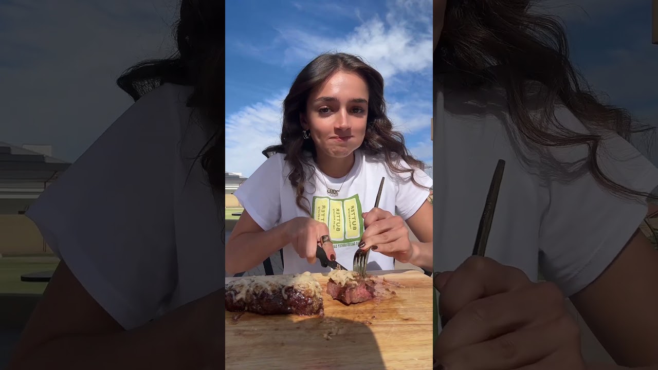 Parmesan crusted steak