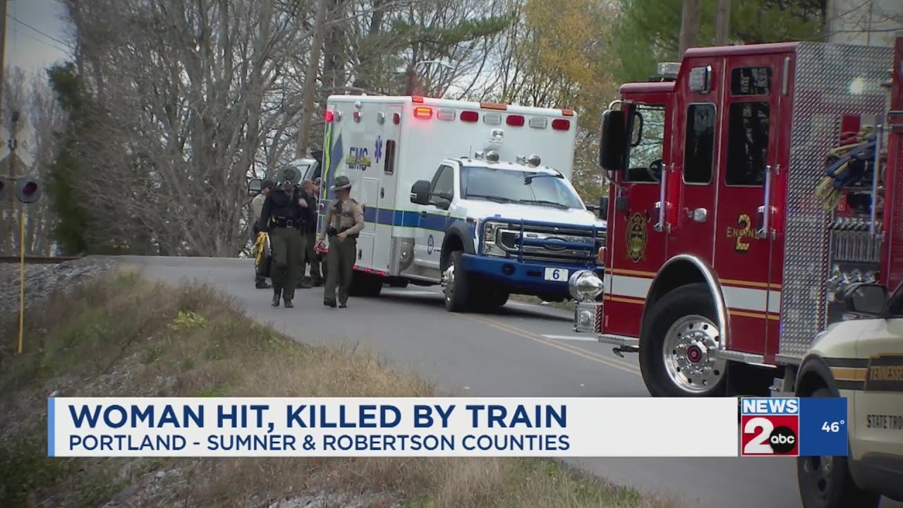 Woman hit, killed by train in Portland, TN - YouTube