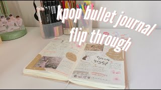 kpop bullet journal flip through