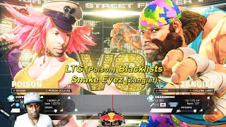 Street Fighter 5 Sfv - Ltg Low Tier God Poison Blacklists Snake Eyez Zangief