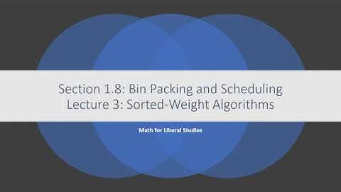 Math for Liberal Studies - Lecture 1.8.3 Sorted-Weight Algorithms