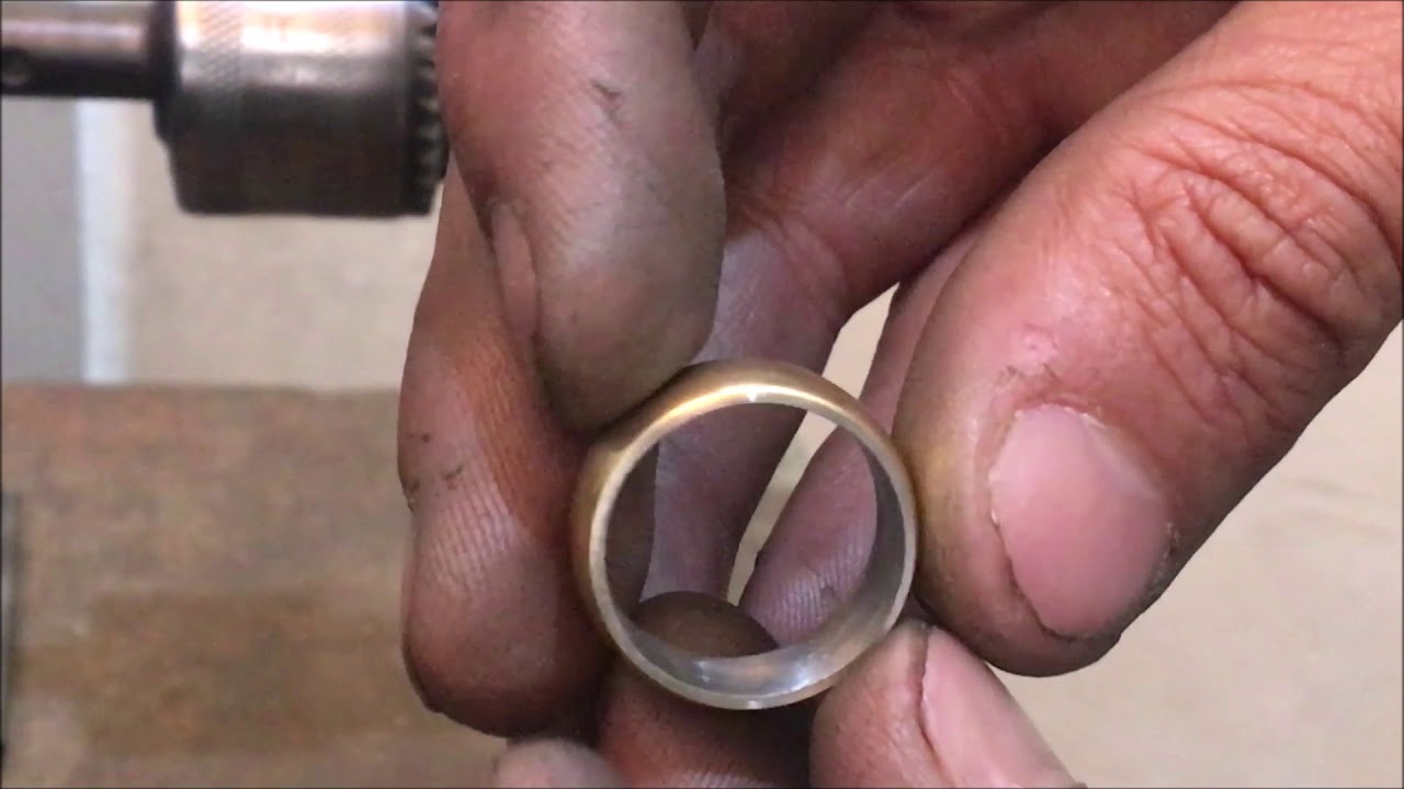 #Fabricação de Alianças de Moedas Antigas com forro de aço - PASSO 2