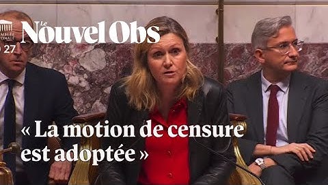Les députés votent la censure du gouvernement de Michel Barnier, qui va démissionner