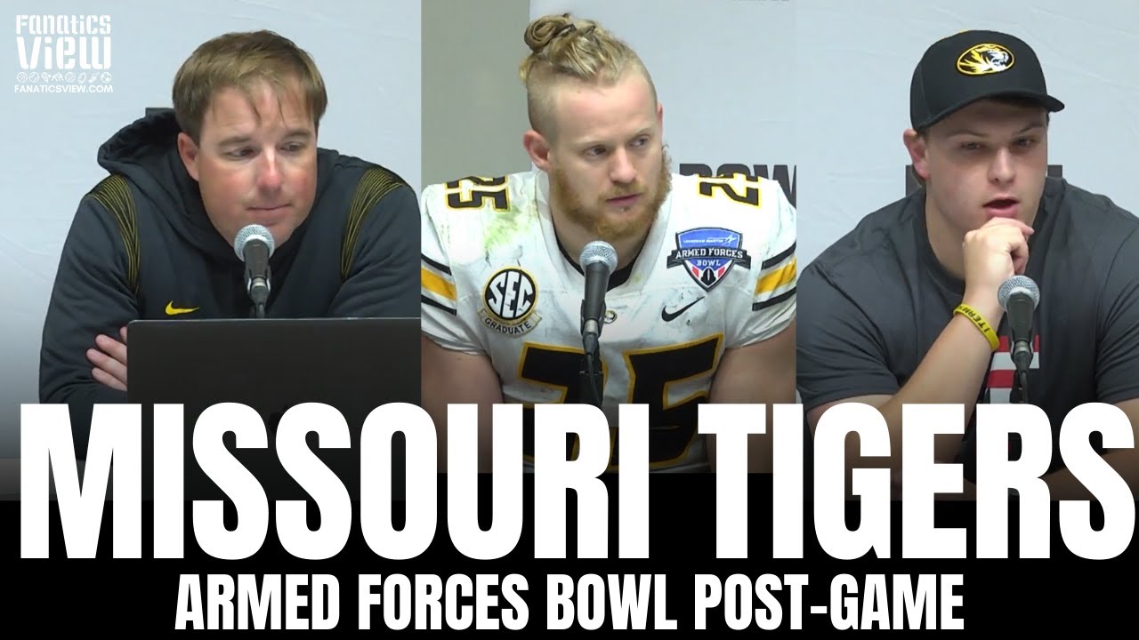 Missouri football players react to Armed Forces Bowl loss, Bazelak's ...