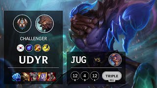 Udyr Jungle vs Lillia - KR Challenger Patch 11.3