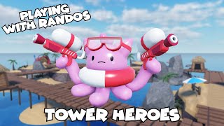 Playing With Randos 3 •Tower Heroes• | Roblox