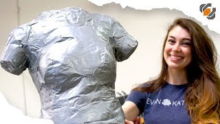 How to Make a DUCT TAPE DUMMY  Tutorial with Evan & Katelyn