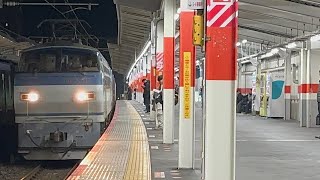 【速度よし！⭕️】国鉄EF66-117号機が南浦和駅5番線を通過するシーン【2067レ・吹A2・コンテナ輸送】