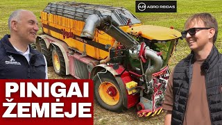 Įterpia į pievą srutas, važiuojant "krabu" su VREDO savaeige mašina || AGRO REIDAS