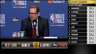 Nick Nurse postgame reaction | Warriors vs Raptors Game 5 | 2019 NBA Finals