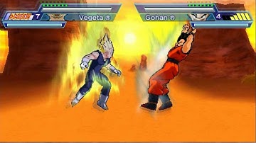 Dragon Ball Z Shin Budokai Another Road All Chracters And SS4 Goku And Majin Vegeta Move List