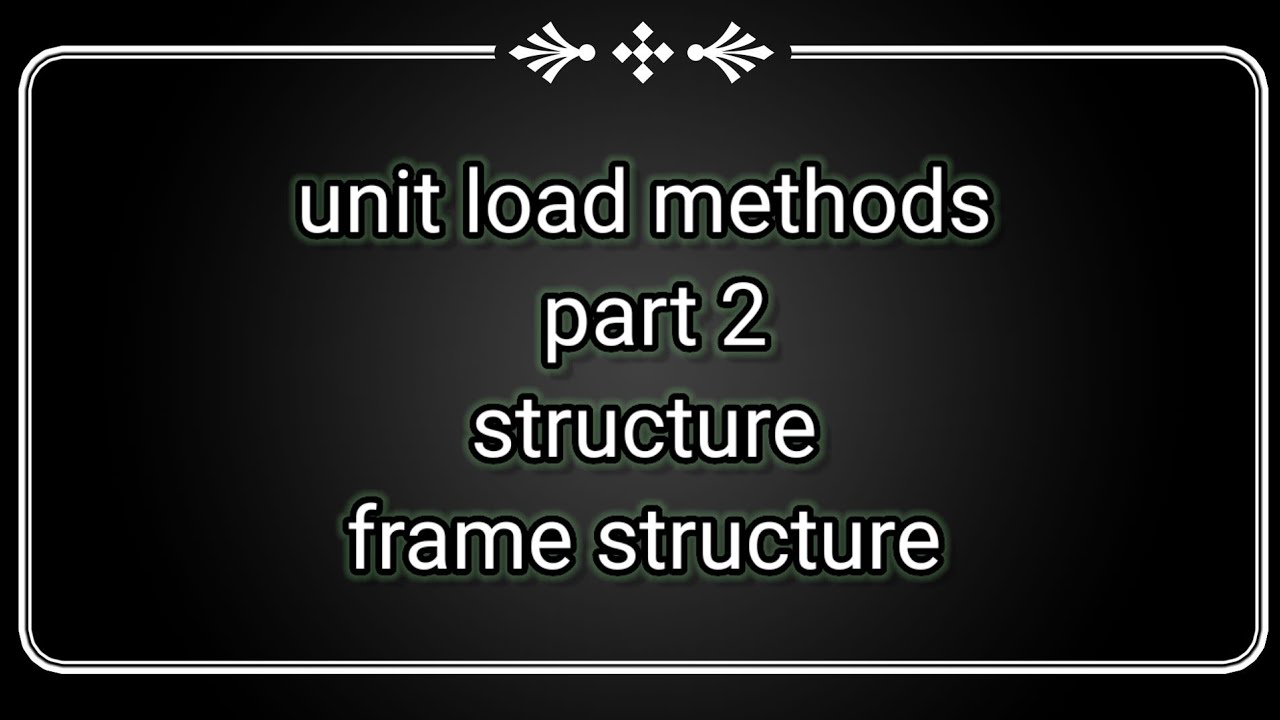 unit load method | virtual work method | structure 1|unit load methods ...