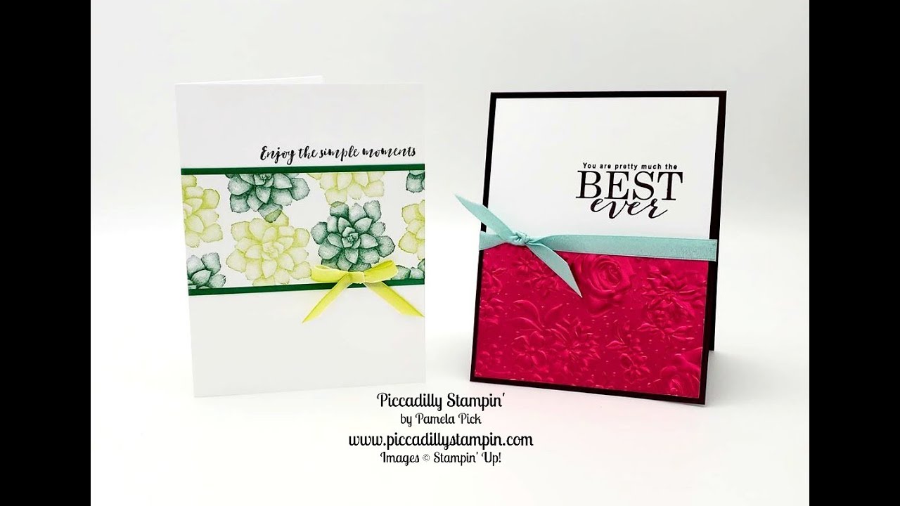 How to make quick and easy cards that look wonderful - YouTube