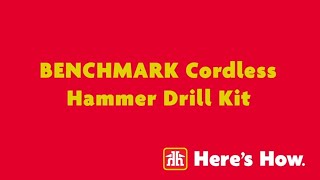Benchmark Cordless Hammer/Drill Combo Kit for DIY Projects