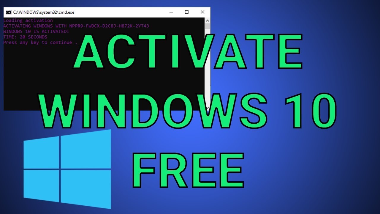 How To Activate Windows 10 For Free 2020 - YouTube