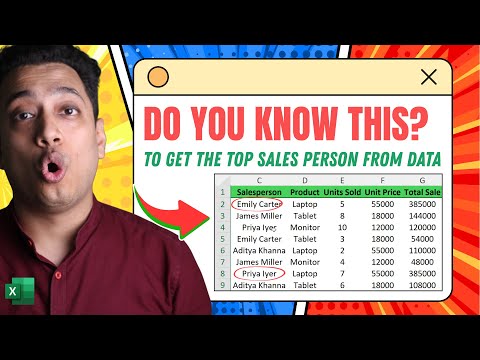 How to Get MAX Value Using a Condition (Sales Person with Highest Sales)