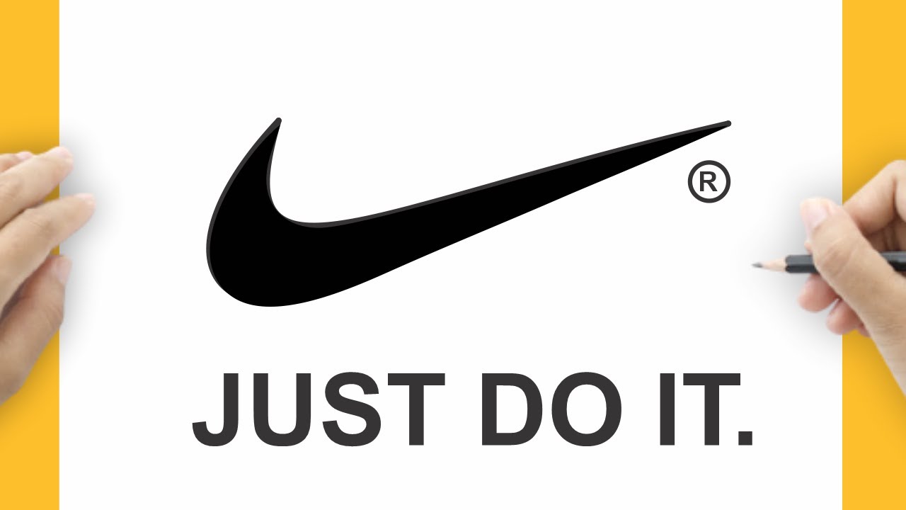 HOW TO DRAW NIKE LOGO STEP BY STEP - YouTube