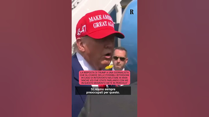 Trump ai giornalisti: "Anche voi che state parlando con me siete in pericolo"