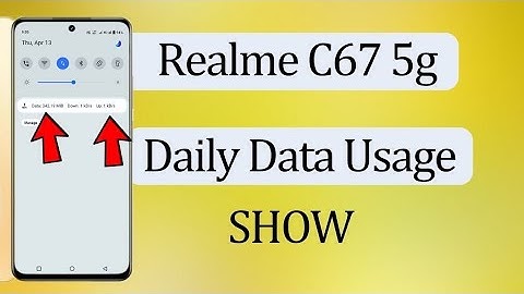 Realme c67 5g me daily data use kaise dekhe  How to enable daily data used realme c67 5g Realme c35