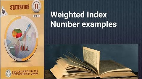Weighted index number examples ch 5 lec 14