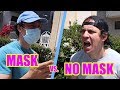 People who wear masks vs People without masks