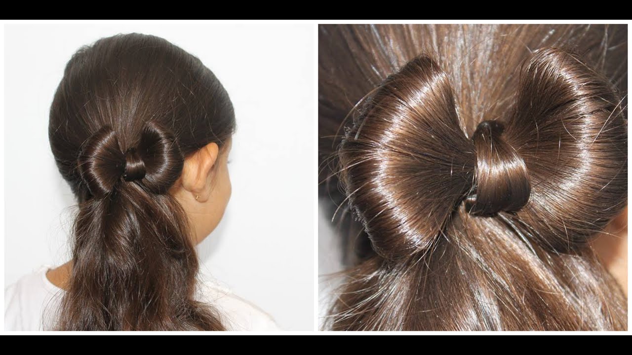 penteado infantil laço