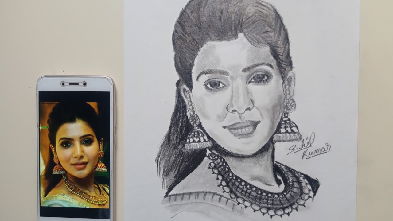A south Indian girl Drawing by Bindu N  Pixels