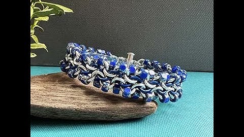 Unbalanced Bead Chain Video - A Chainmaille Unbalanced European 4 in 1 Variation - Oops Chain