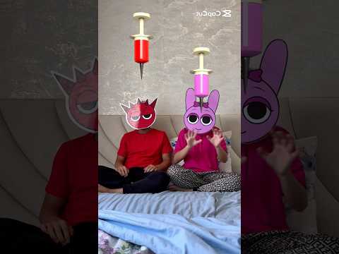 Sprunki Pinki and Raddy (color refill 💉)video parody of ​⁠​⁠​@catstar