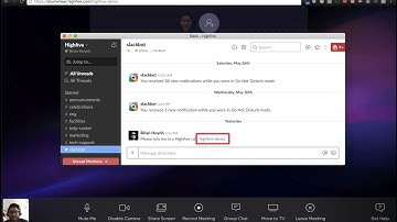 Highfive with Slack workflow integration