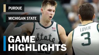 Information Extended Highlights: Purdue at Michigan State | Big Ten Basketball Update