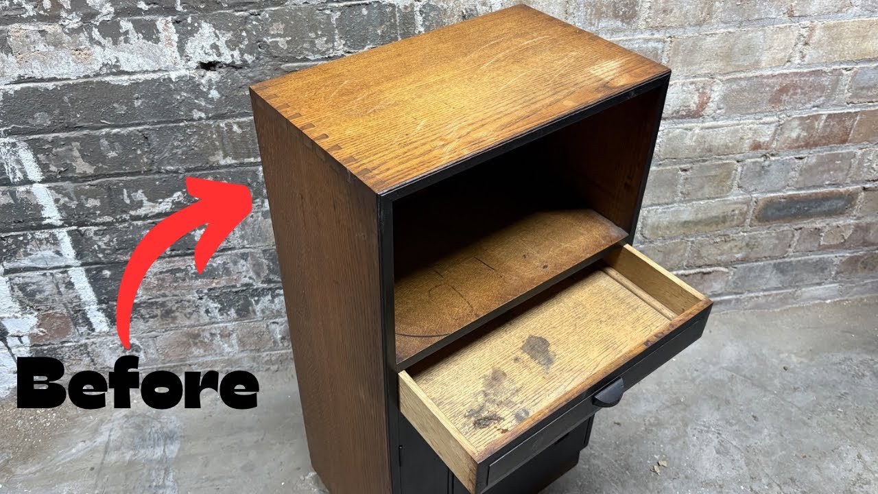 Beautiful Oak Nightstand Restoration 