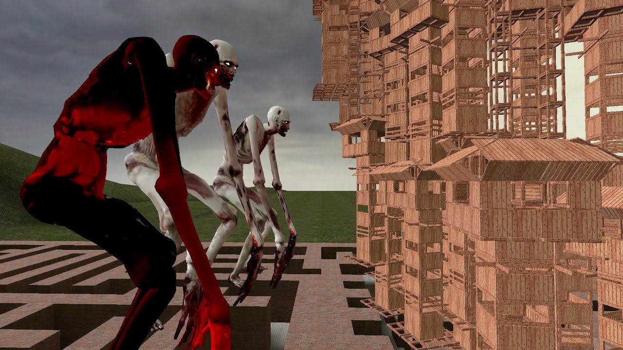 SCP 096 vs towers☠️☠️Garry's Mod  part 7