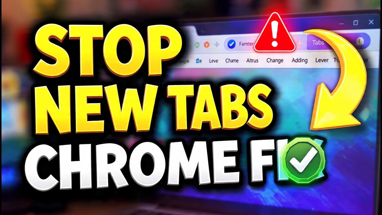 How to Stop Google Chrome From Automatically Opening New Tabs - YouTube