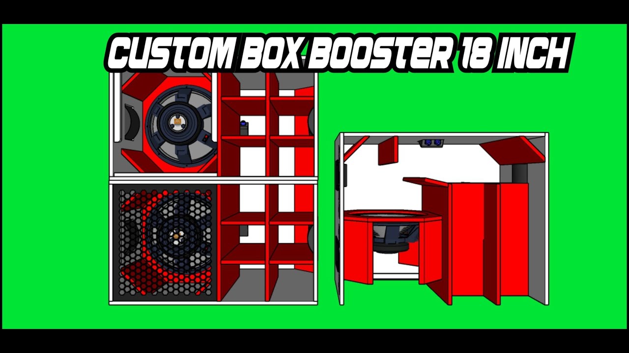 SKEMA ||PLAN|| BOX BOOSTER SPL AUDIO 18 INCH