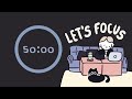 Coffee Shop Pomodoro Timer 4x50min | ADHD | Let's get focused! ♡