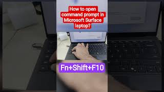 How to open cmd in Microsoft Surface #microsoft #surface #techknowledge #cmd #howto #shorts #youtube