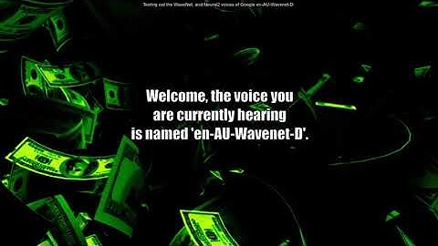 Testing out the Male Australian Wavenet Google Cloud Voice: en-AU-Wavenet-D