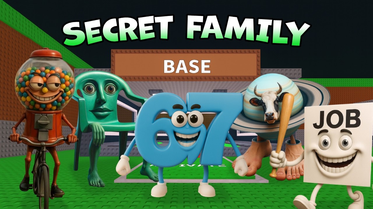 Roblox SECRET Family крадет мем с животными Brainrot