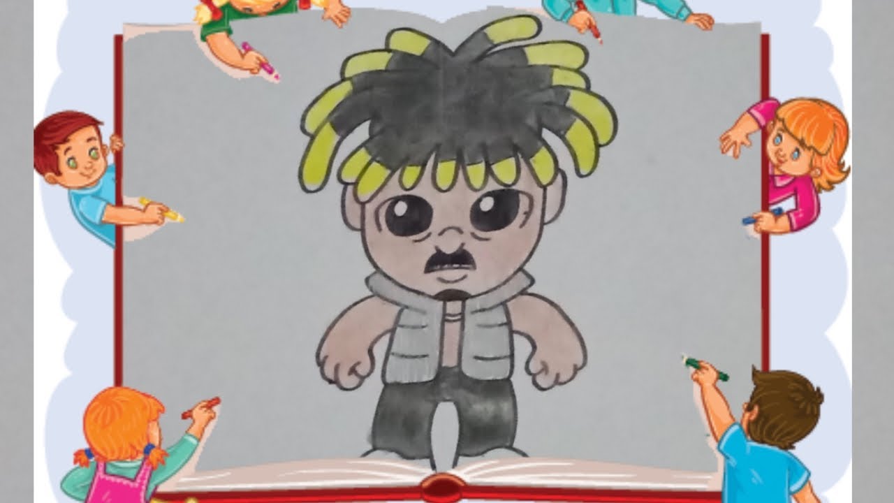 HOW TO DRAW JUICE WRLD | WORLD RAPPER | EASY DRAWING STEP BY STEP ...