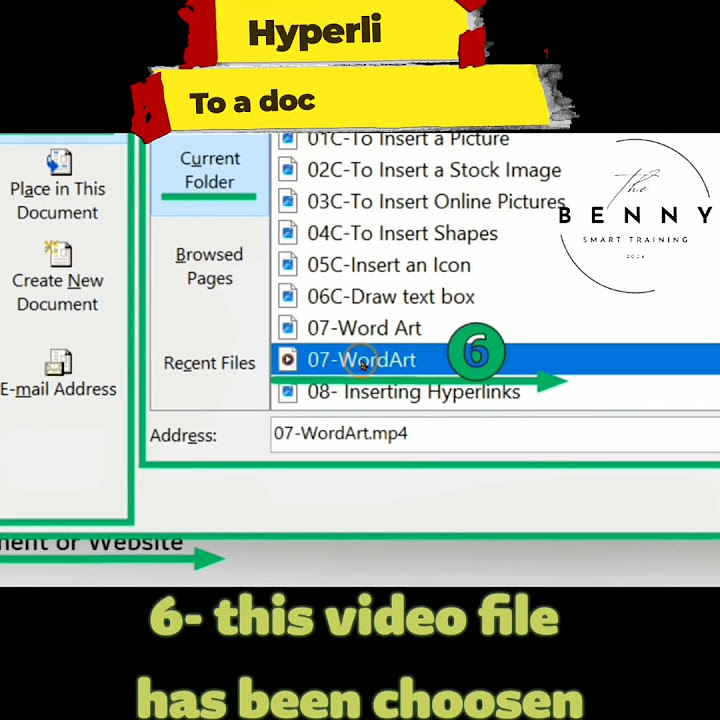 How to Create Hyperlinks for a Document or File in MS Word - YouTube