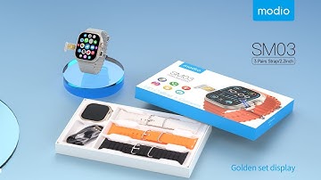 MODIO SM03 SMART WATCH SIM CARD CAMERA / THREE 3 PAIRS STRAP/2.2inch ⌚