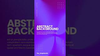 Abstract gradient background  tutorial for your next design | How to tutorial #photoshop #tutorial