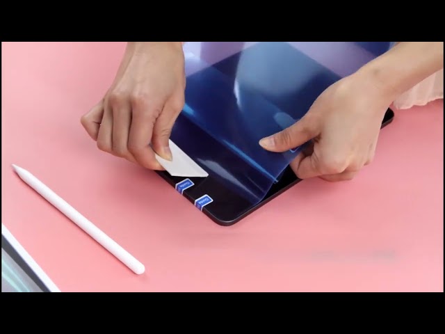 Installation guide for T Tersely Paper-Like Screen protector for iPad
