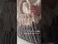 チャンキーヤーンで編む冬のマンドゥバッグ⛄️|ベロア生地のチャンキーニット👜|手芸と暮らしvlog|#shorts