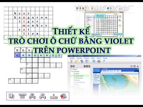 Hướng dẫn thiết  kế trò chơi ô chữ bằng Violet trên PowerPoint