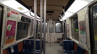 Metro Ride From Jean-Dau Metro Station To Berri-Uqam On The Yellow Line Of The Montreal Metro