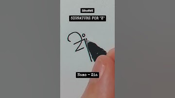 Signature for Z | Zia | SBtellME Calligraphy and Handwriting #shorts #signature #calligraphy