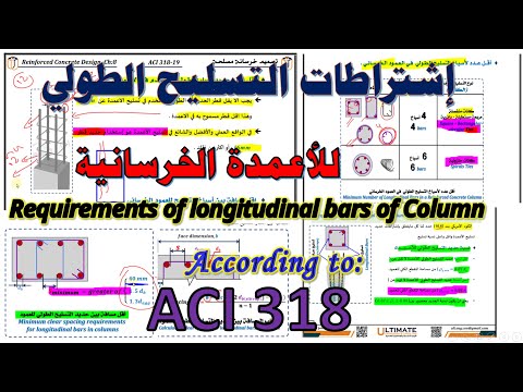  08 10       حديد تسليح الاعمدة طبقا للكود الامريكي