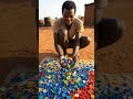 He Tiled an Entire Floor With Bottle Caps 😱🎨 #shorts #survival  #transformation  #beforeandafter